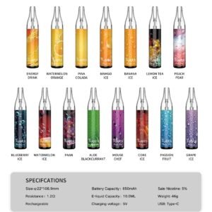 Alternative view of YUOTO BUBBLE 4000Puffs