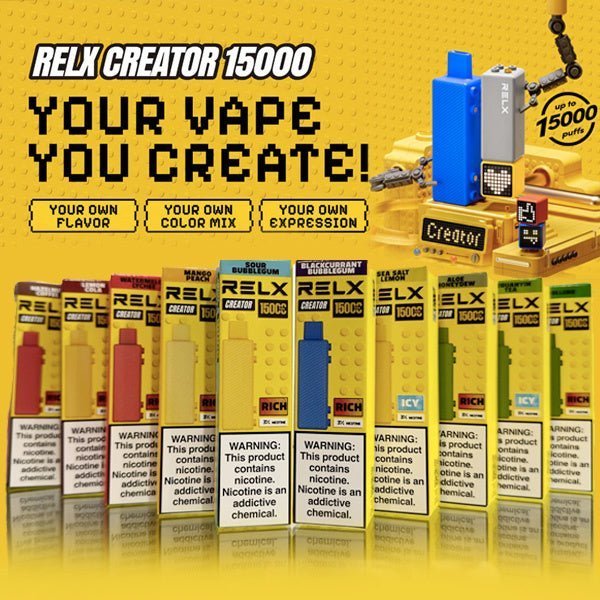 RELX® CREATOR STARTER KIT 15000 PUFF'S